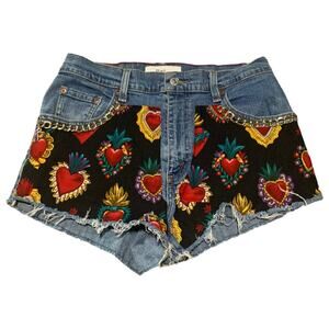 Levi’s Re plus denim shorts medium 10 high rise cut off re done